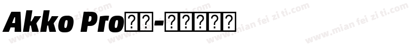 Akko Pro字体字体转换